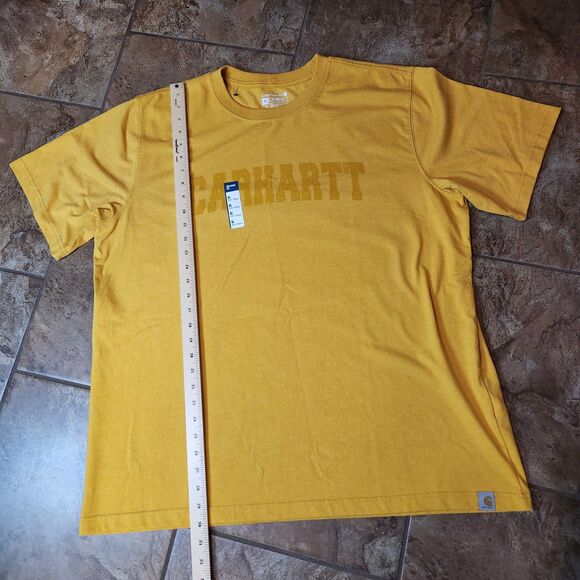 Carhartt Men’s XL T-Shirt – Relaxed Fit, Honey, Short Sleeve, NWT - Picture 5 of 7